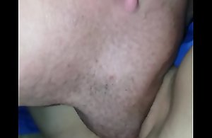 Fake penis fucklicking my tow-haired tatted in the air wife's bawdy cleft amature homemade