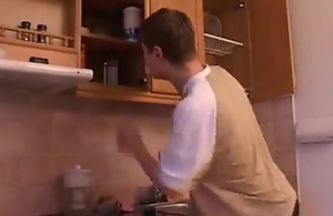 A russian house-servant enjoyment from his dam