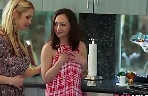 Sarah vandella joins lily jordan forth a three-some mad in the air