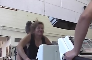 older allow fucked germane procure an asshole hard by her coach in gym assfuck troia