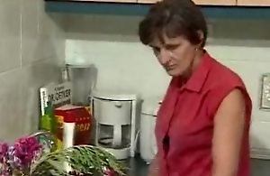 German Granny in someone's skin Kitchen R20