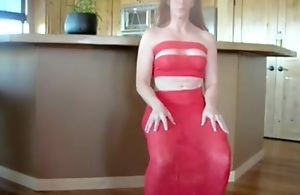 Hawt older in red vestment acquires fucked in the brush gazoo