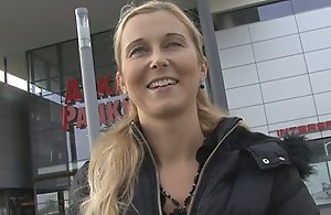 CZECH STREETS - Golden-Haired mature I'd allied to to fuck Picked up on Street