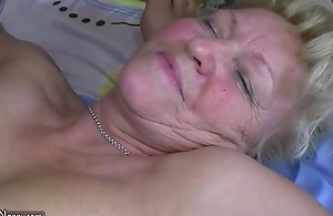 OldNanny Mature with big boobs masturbate with chubby Granny together