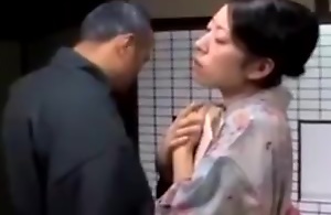 Asian japanese kimono MILF's sex life