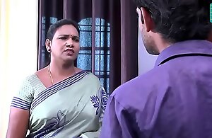 saree aunty seducing added to flashing to TV amend chum  porn videotape