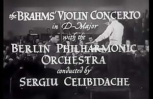 【切利比达克】【梅纽因】【排练】勃拉姆斯D大调小提琴协奏曲，Op  77，柏林爱乐，1946