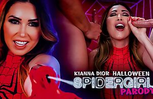 Kianna Dior & Jonni Darkko & Harlequin Composed thither Kianna Dior Halloween SpiderGirl Parody, Scene #01