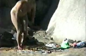Unprofessional video - nudist beach