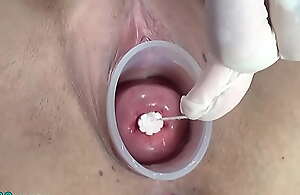 Japanese Tampons insertion in Cervix and  Fucking almost Objects