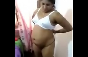 Kerala Mallu Aunty inseparable sexual congress roughly husband'_s band together 1