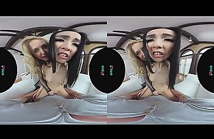 VRHUSH Disappointing triptych in the matter of Nina Hartley increased by Eva Yi